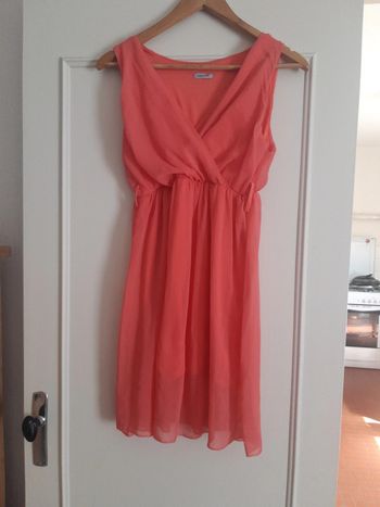 Robe en voile corail