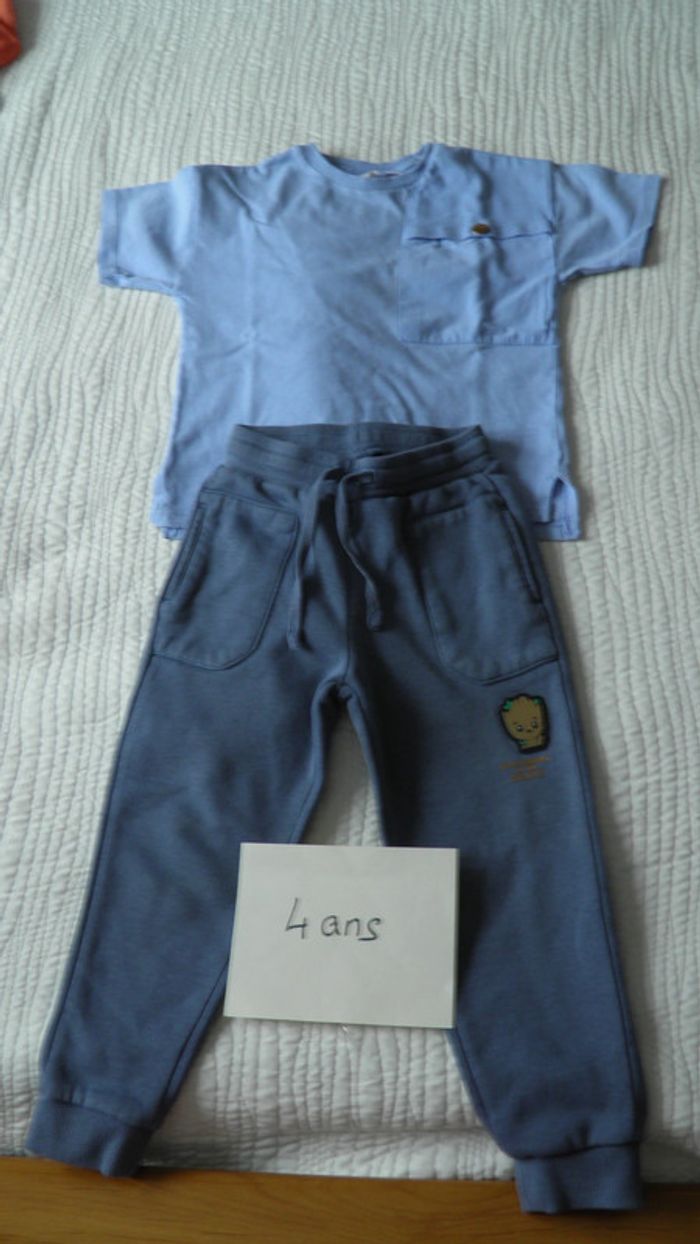 Ensemble garçon 4 ans bleu