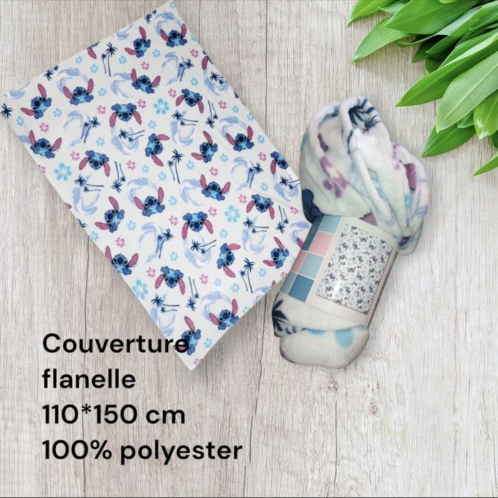 couverture flanelle stitch disney