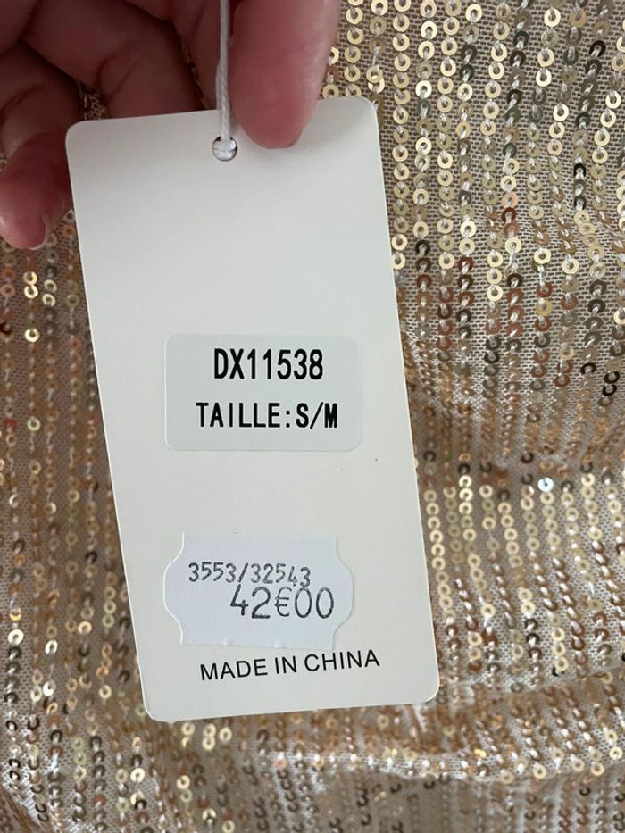 Robe en sequins Lilie rose taille S/M - photo numéro 4