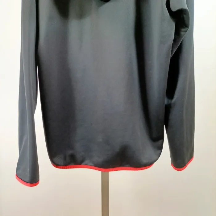Veste à capuche Adidas grise noire et rouge bandes logo sport streetwear sport homme M A1525 - photo numéro 10