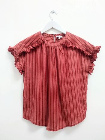 Blouse rouge Cyrillus t 36