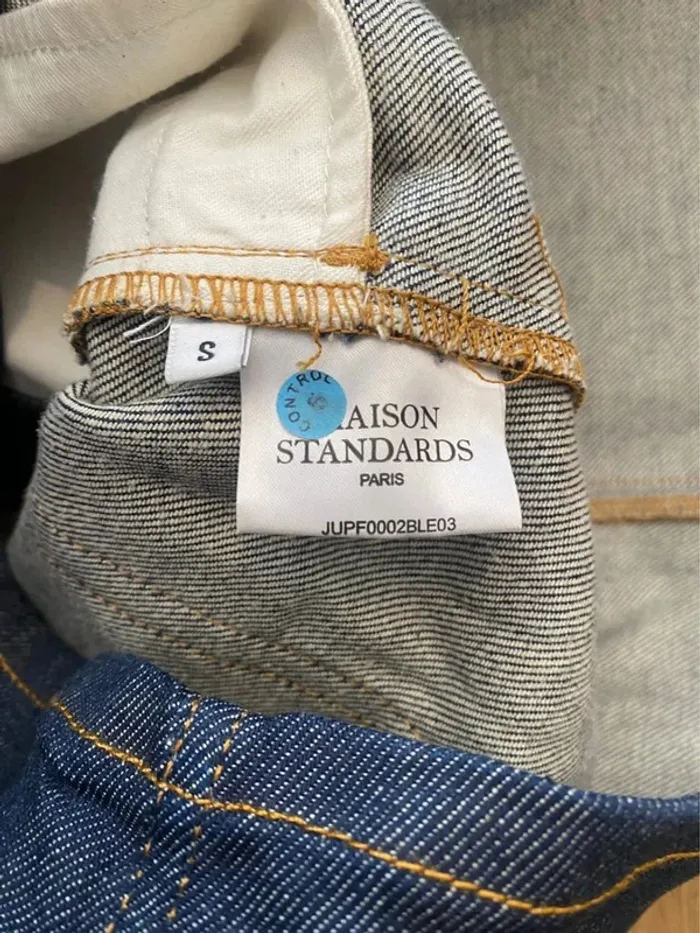 Mini jupe en jean bleu Maison Standards taille S - photo numéro 5