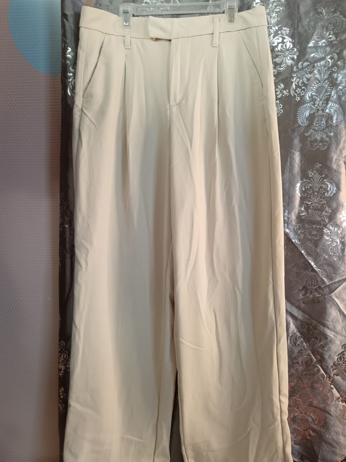 Pantalon droit  crème esmara