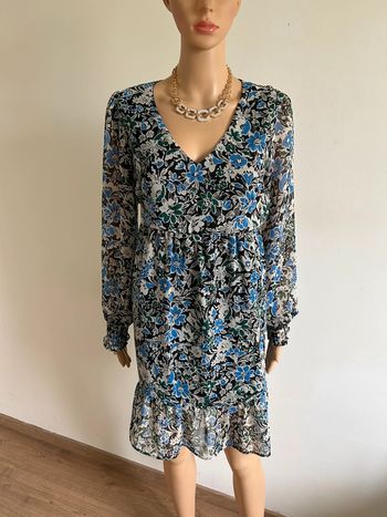 Robe imprimée fleurie à manches longues Naf Naf taille 40 jamais portée