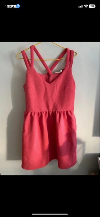 Robe habillée rose corail 