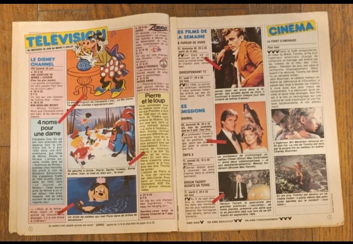 Ancien journal de mickey avec cadeau transferts zorro N°1722 - 1985 vintage - photo numéro 4