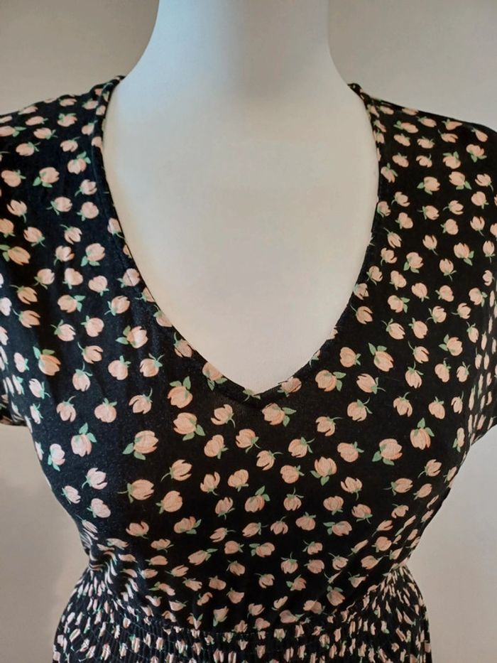 Robe longue noire à motifs Dorothy Perkins taille S 36 - photo numéro 3