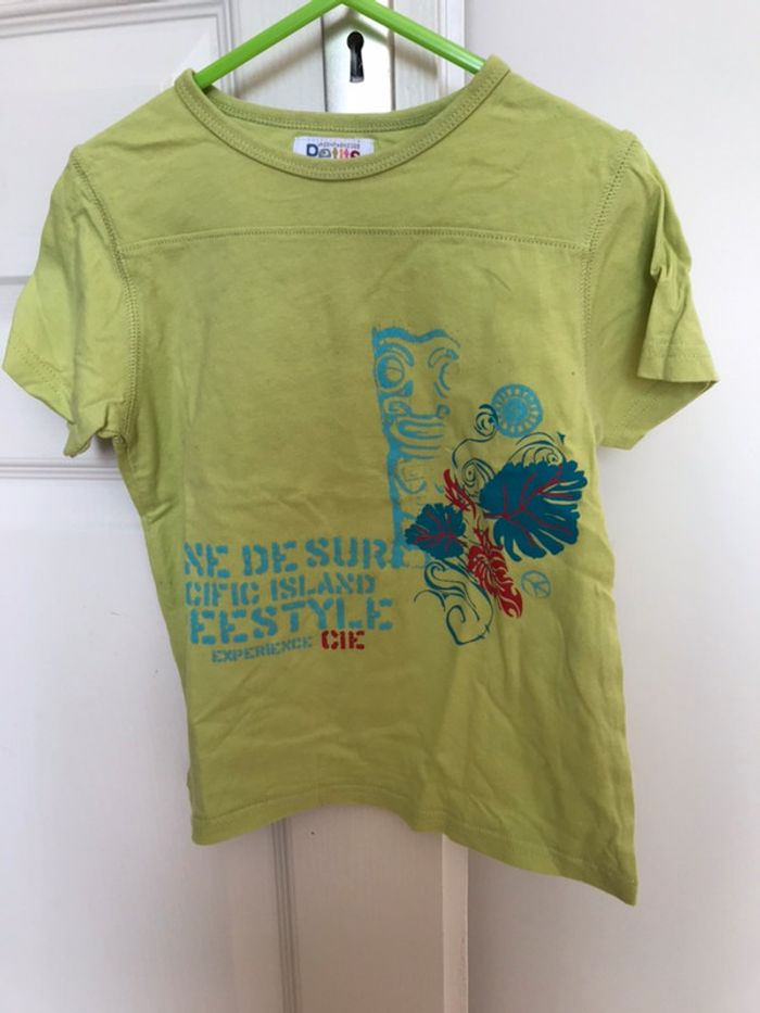 Tee shirt vert garçon 5 ans Compagnie des petits