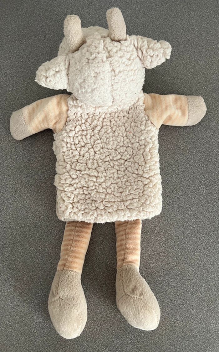 Doudou marionnette vache 🐮 35cm Cocktail Scandinave - photo numéro 4