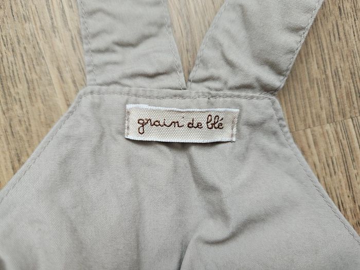 Salopette fine beige Grain de blé 18 mois - photo numéro 10