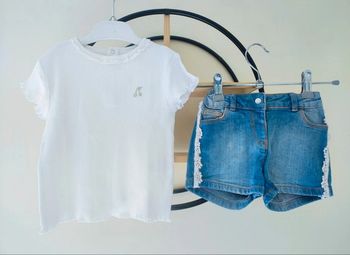 2 ans ensemble été Teeshirt Kiabi et short Gémo