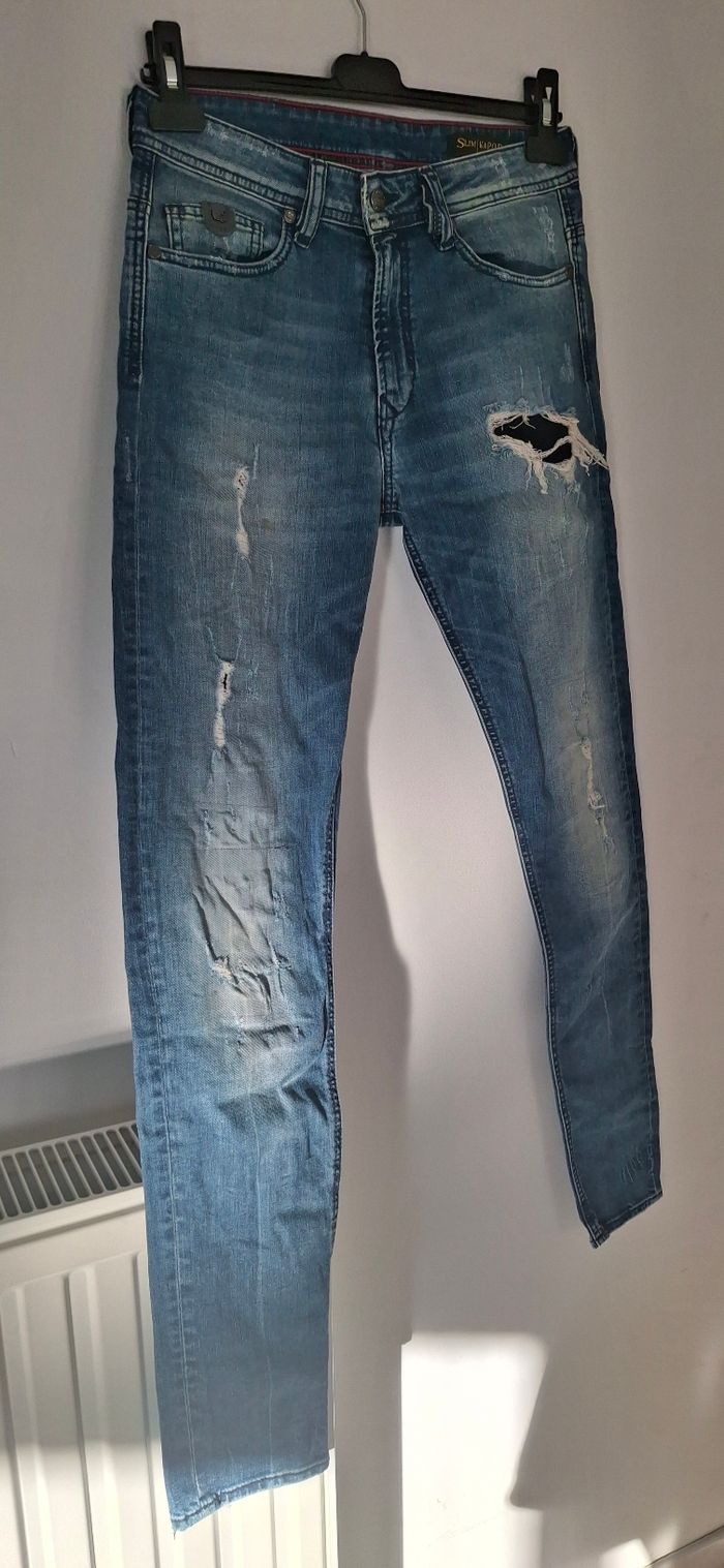 Jean Homme Kaporal Slim Taille 27/37 - Style Déchiré - Bon État⁸ - photo numéro 2