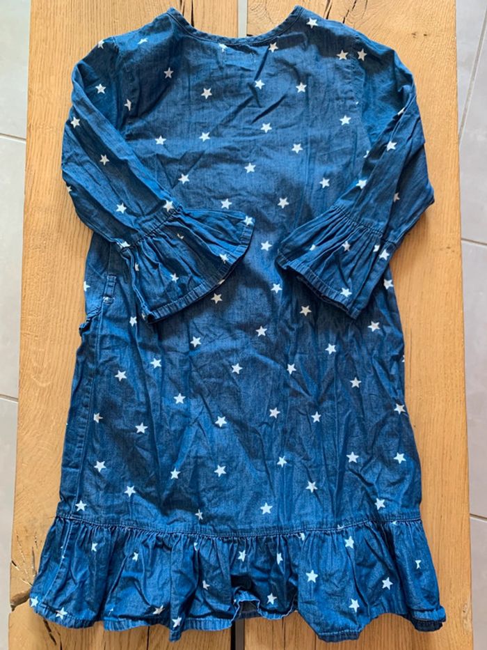 Robe bleue manches 3/4 motifs étoiles fille 10 ans Orchestra - photo numéro 2