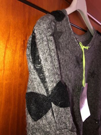 Pull gris étoiles taille unique neuf avec étiquette