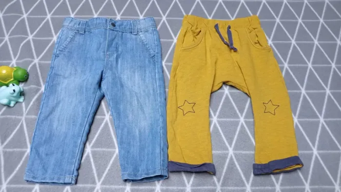 🦁Lot 1 salopette + 2 pantalons, 12 mois - photo numéro 4