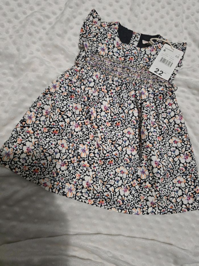 Robe Asphalte fleuri - DPAM - 6M/68cm