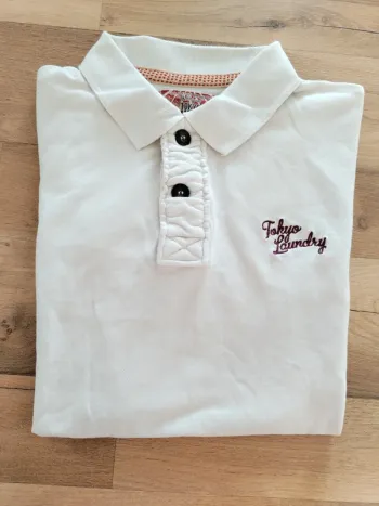 Polo blanc homme taille 36 Tokyo Laundry