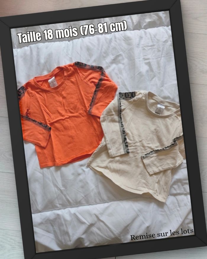 Lot 2 t-shirts manches longues 🧸 Decathlon - photo numéro 1