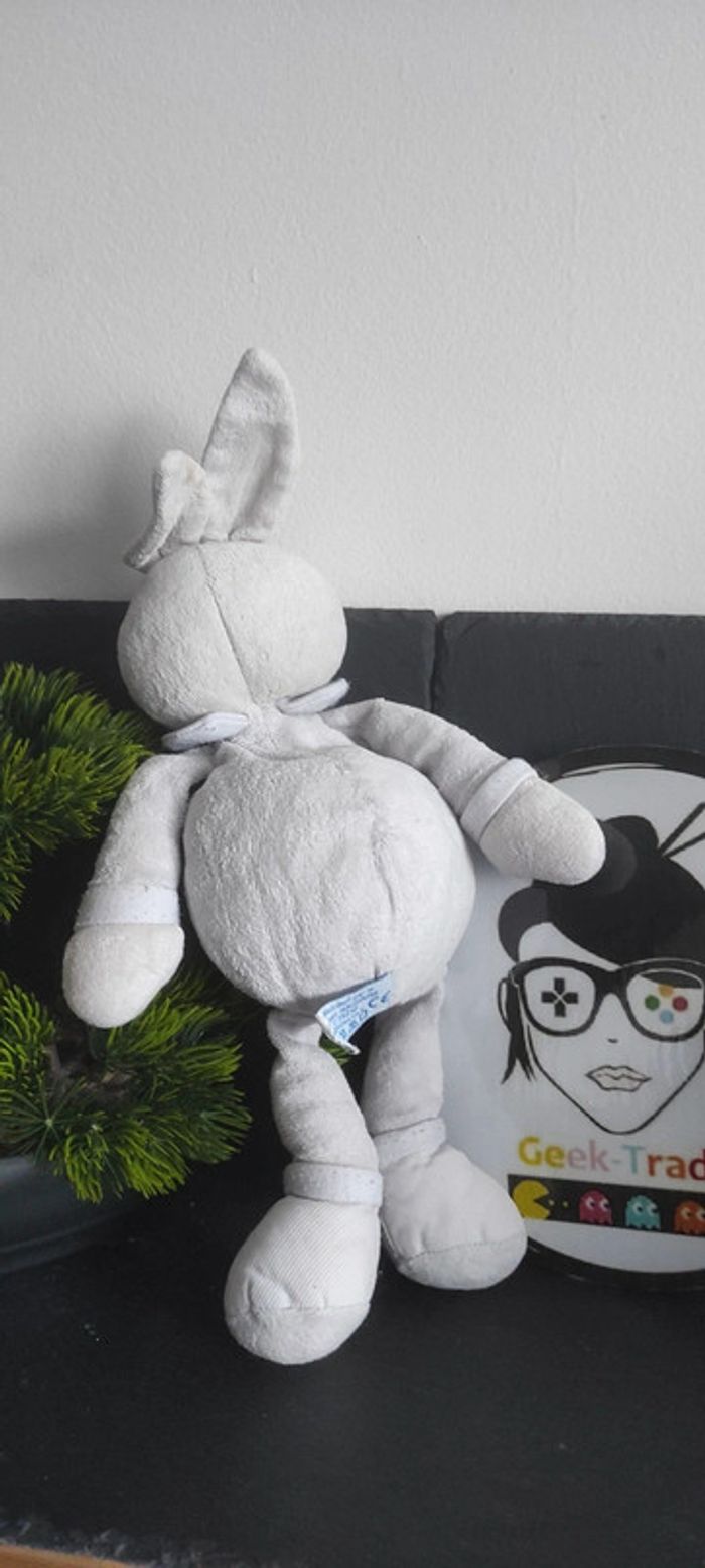 peluche Doudou lapin beige blanc crème Petit Lapin nounours ancien vintage Image - photo numéro 2