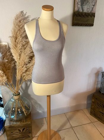 Débardeur gris taille S