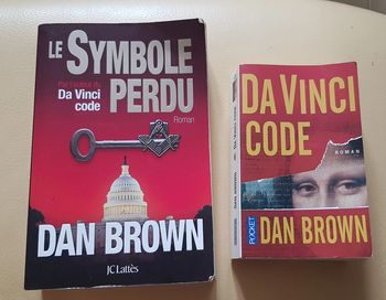 Lot 2 livres de Dan Brown - Da Vinci Code