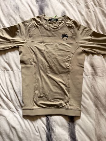 Rashguard Venum MMA manches longues sable - Compression - M - Neuf