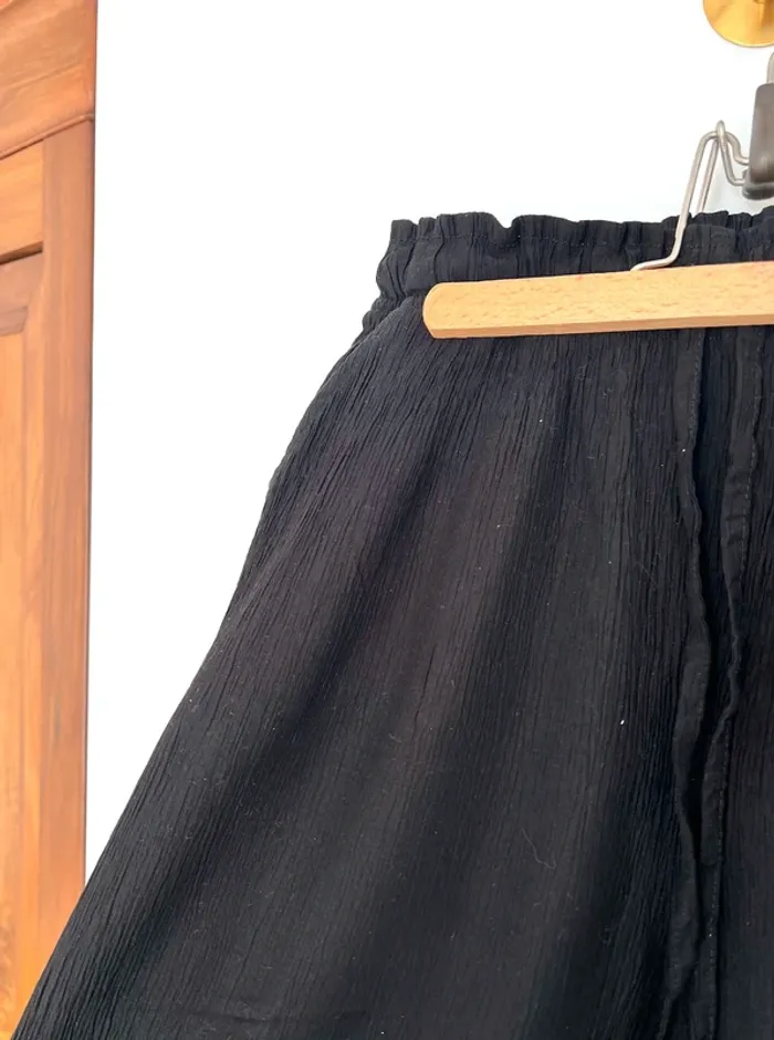 Pantalon à jambes larges plissé Primark taille L (taille petit) - photo numéro 8