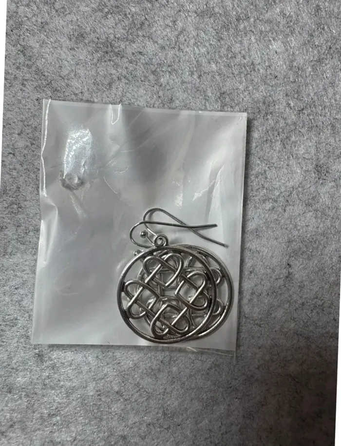 Lot de 5 paires de boucles d’oreilles argentées - photo numéro 4