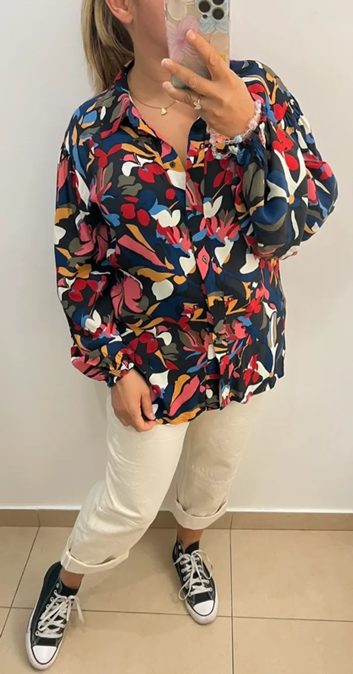 Chemise Celline Ba&sh colorée - photo numéro 6