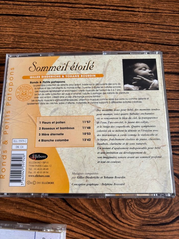 lot de 3 CD de « musique détente » pour bébé ou  enfant - photo numéro 5