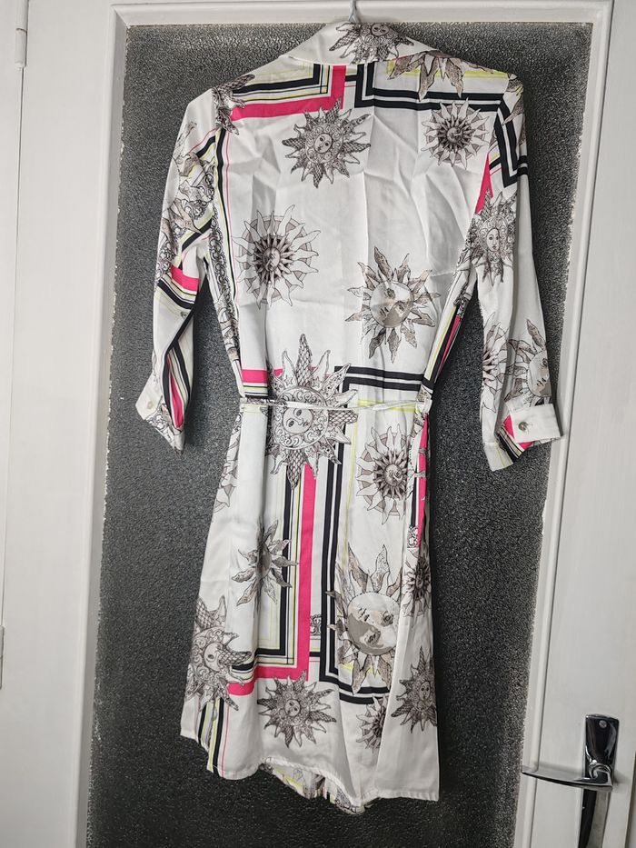 Robe chemise blanche à motif lune - Tally Weijl - photo numéro 2