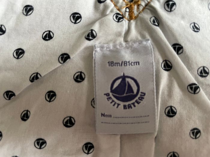 Salopette en Jean Petit Bateau, 18 mois, en excellent état - photo numéro 4