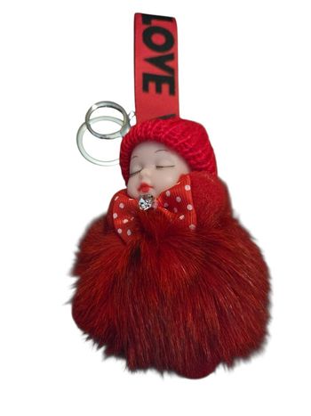 Porte-clefs bébé rouge