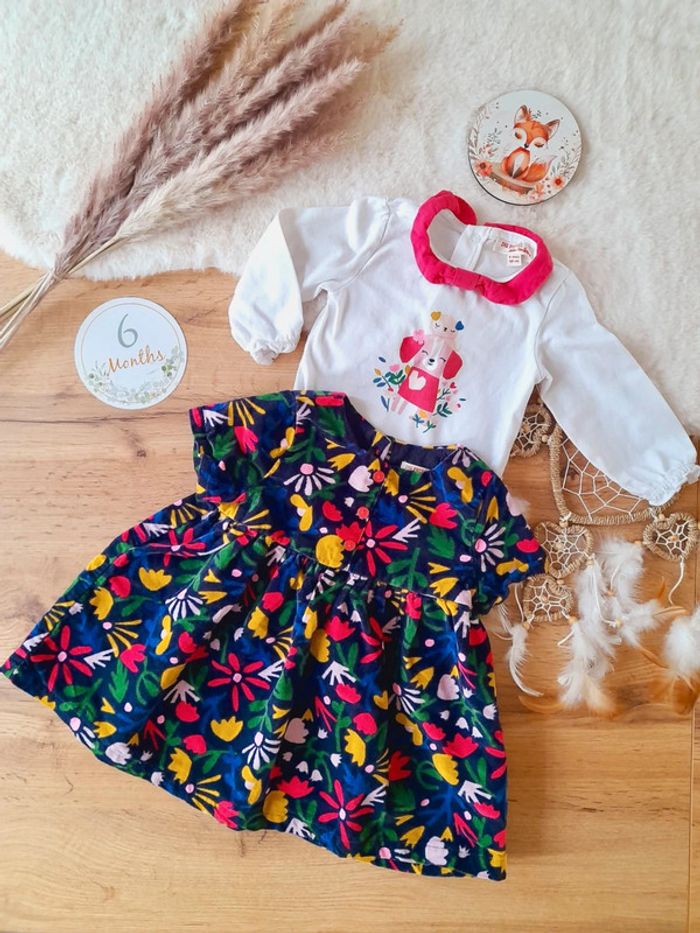 Ensemble tenue automne hiver 6/9 mois DPAM