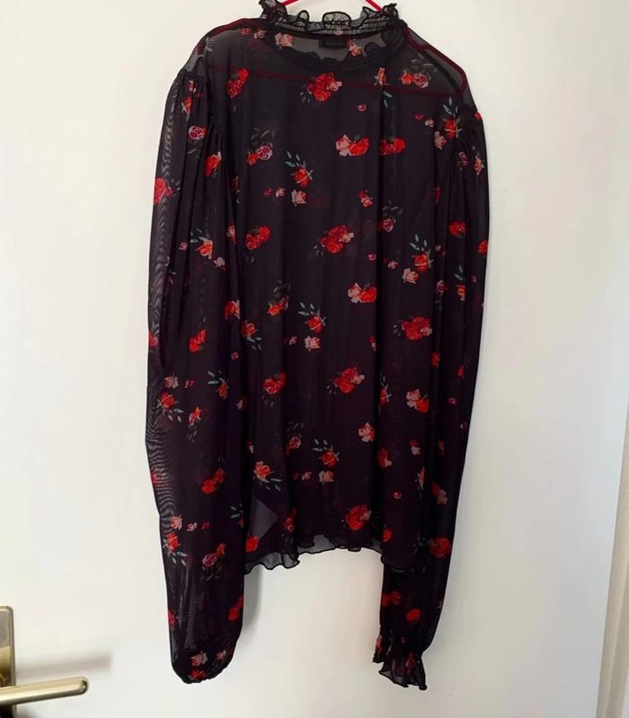Blouse transparente à fleurs Pimkie - photo numéro 2