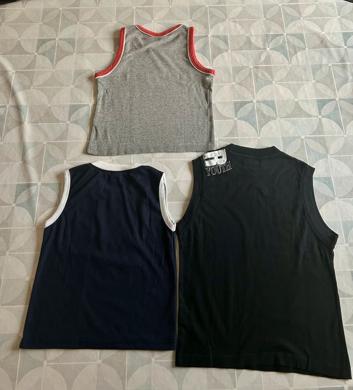 Lot de 3 débardeurs garçon - 6 ans - en très bon état - Sandsoil- FR Fashion - WR - photo numéro 2