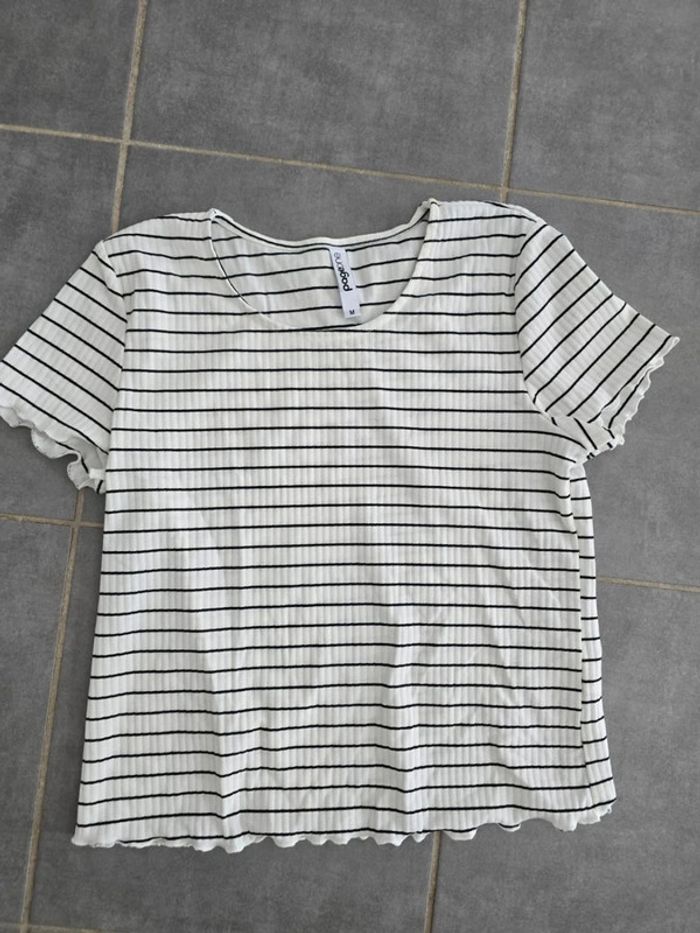 Tee shirt côtelé
