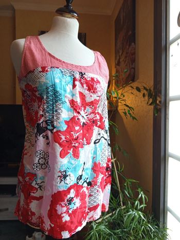 Chemisier débardeur tunique t42