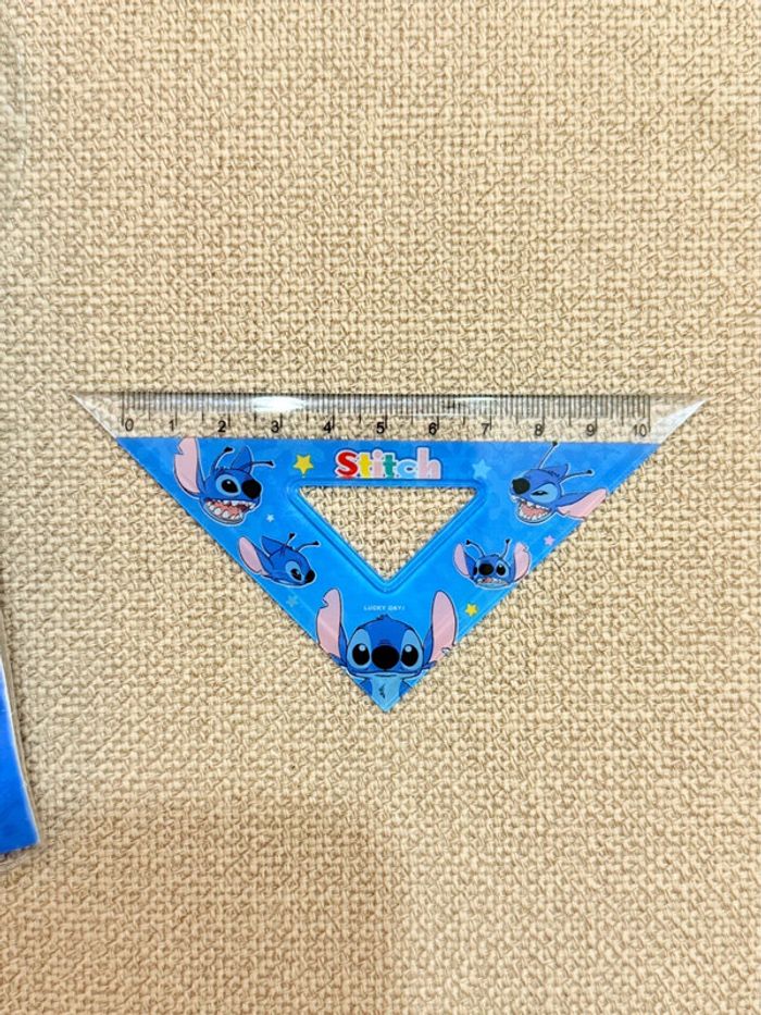 Kit de géométrie scolaire Stitch 4 pièces - photo numéro 2