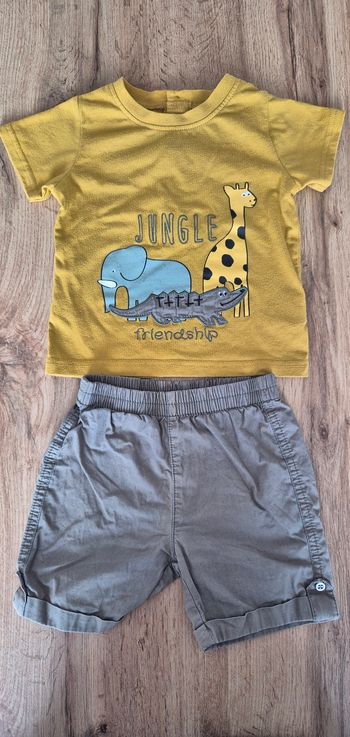 Ensemble jungle jaune et vert