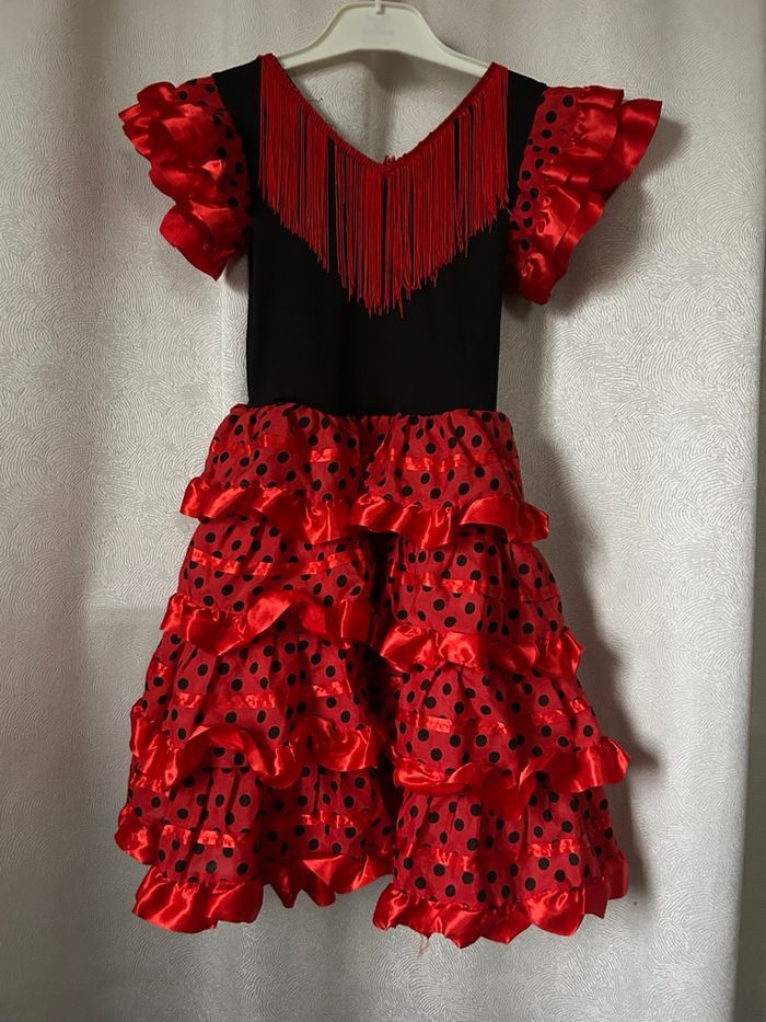 Déguisement robe Espagnole flamenco 4 ans - photo numéro 3