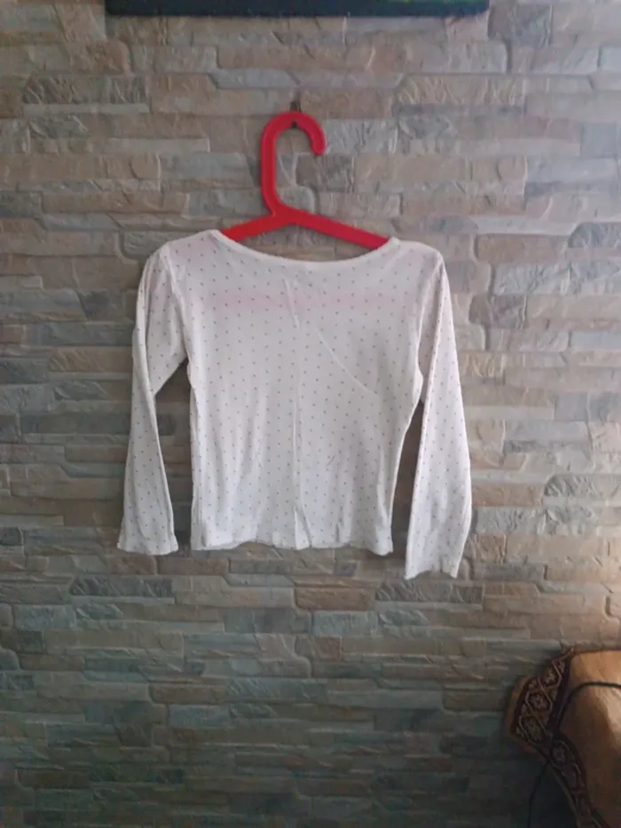 T-shirt pois gris Kiabi 4A - photo numéro 2