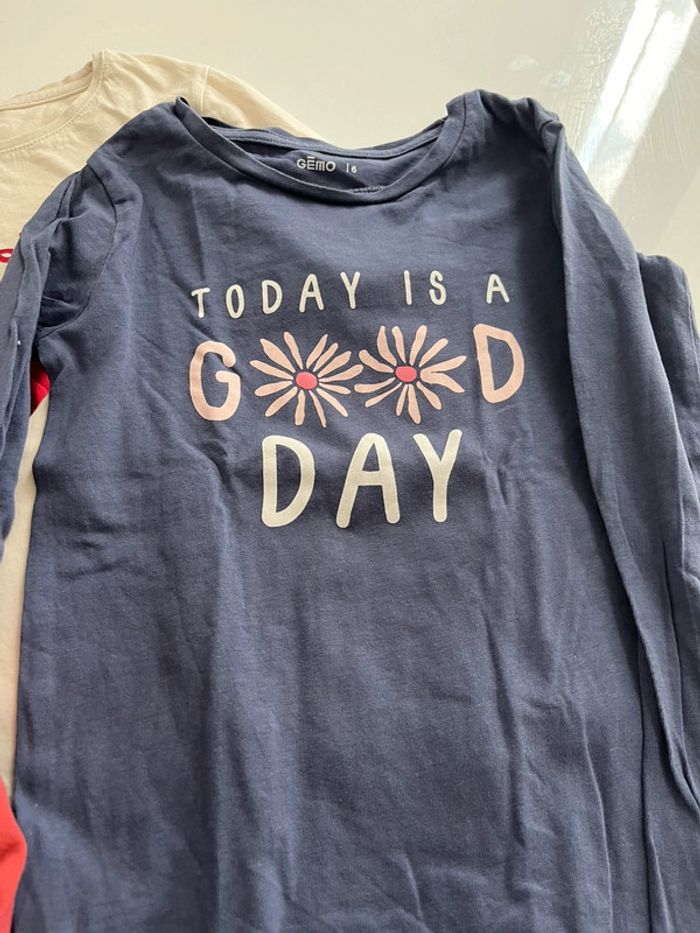 Lot 4 tee shirts fille - photo numéro 4