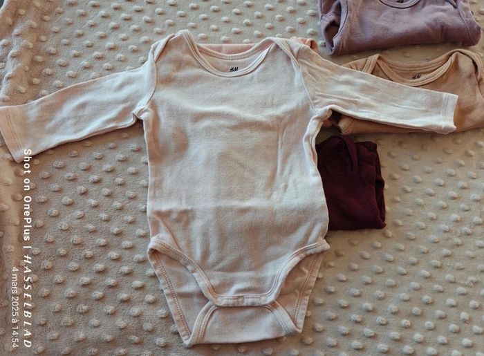 Lot de 5 bodies ML tons rose - photo numéro 2