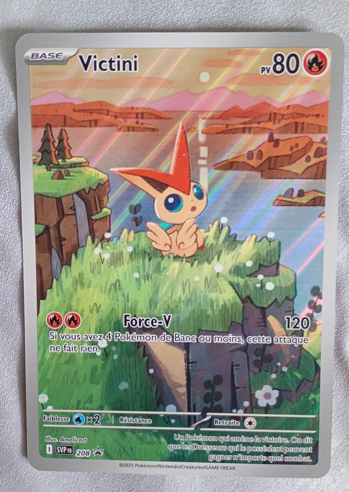 Carte pokémon Jumbo Victini 208 + 1 magazine avec 1 petit poster dedans. Fr - photo numéro 4