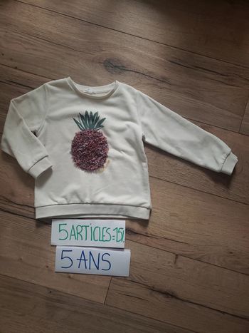 Pull ananas en relief vertbaudet