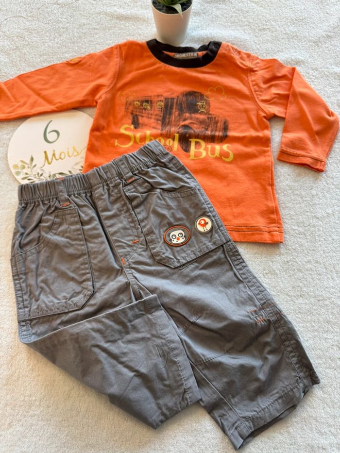 Ensemble gris et orange - photo numéro 4