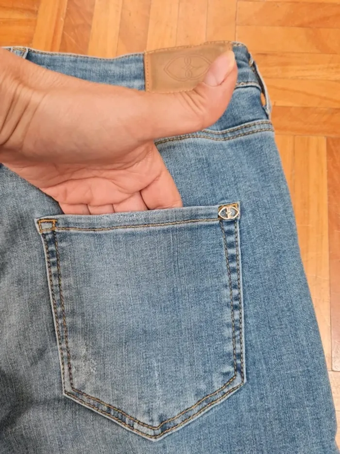 Jeans femme taille haute Motivi T38 FR - photo numéro 8