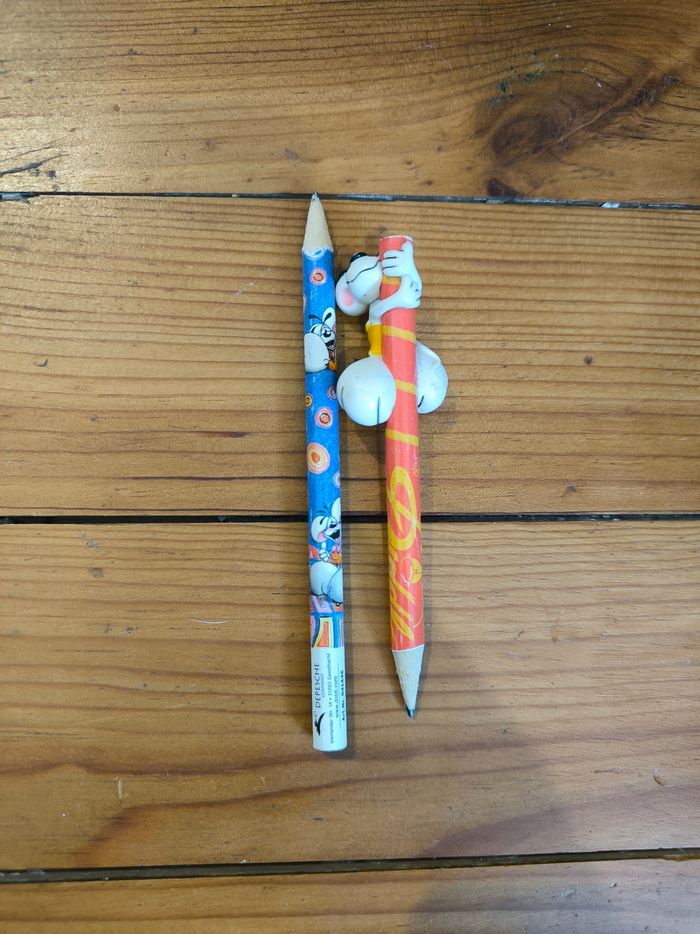 Lot d'objets Diddl : taille-crayons, crayons de bois et corbeille à papier - photo numéro 9